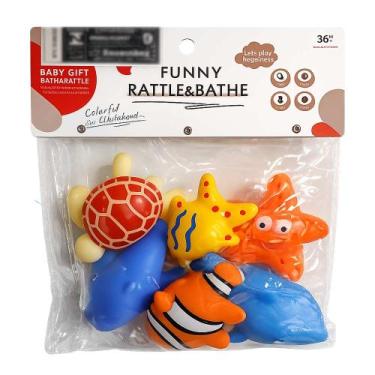Imagem de Brinquedo de Banho Animais Marinhos 6 peças Domni