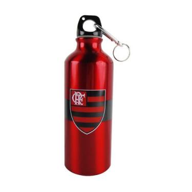 Imagem de Garrafa De Alumínio Com Prendedor 500ml - Flamengo - Mileno