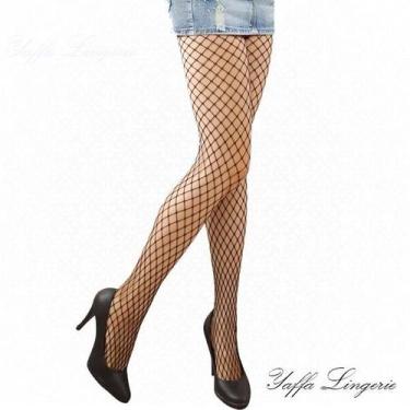 Imagem de Meia Calça Arrastão Trama Média - Vermelho - Hot Pepper