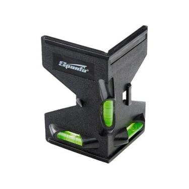 Imagem de Kit 2 peças Nivel Prumo Canto Plastico 3 Bolha Com Ima - SPART