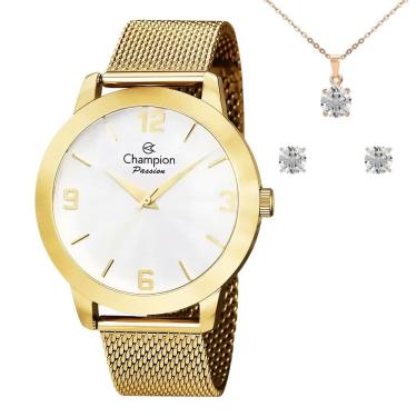 Imagem de Relógio CHAMPION KIT feminino analógico dourado CN24593W