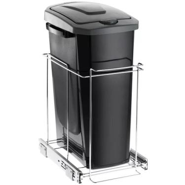 Imagem de Lixeira 15 Litros Aramado Deslizante Para Armário Cozinha