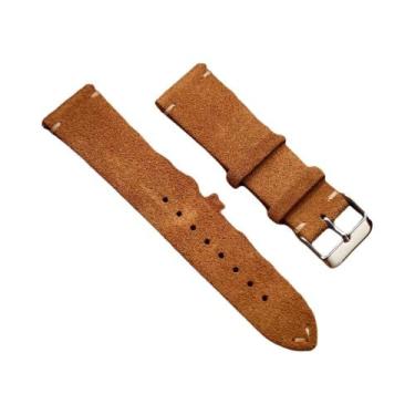 Imagem de Pulseira De Relógio De Couro Suede Com Liberação Rápida De 14mm, 16mm,
