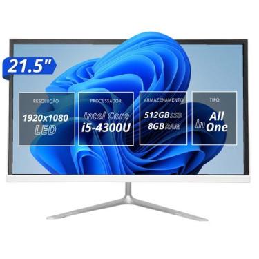 Imagem de Computador All In One Tela 21,5 Full HD Core I5 512GB 8GB RAM, HDMI VG