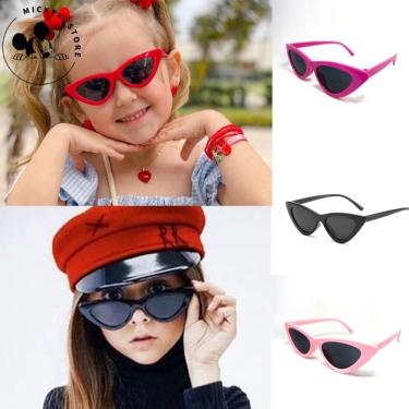Imagem de Óculos de Sol Infantil OEM Retrô Gatinho com Proteção UV para Crianças Uso Diário ao Ar Livre Praia
