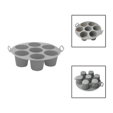 Imagem de Forma Cesto Silicone Air Fryer Cupcake Muffin Mini Bolo - UnyHome, Ver
