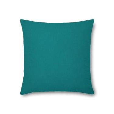 Imagem de Capa de Almofada Suede Lisa - DECORELLA, Azul