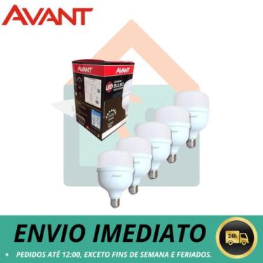 Imagem de Lâmpadas Kit com 5 led Bulbo 30W 6500W Branco Frio Avant