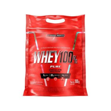Imagem de Whey Protein 100% Integralmédica Pouch - 907g, Chocolate Maltado, 900g