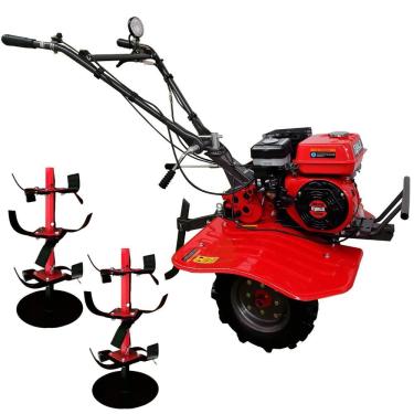 Imagem de Motocultivador a Gasolina 4 Tempos EV790R 7HP 212CC Corte 1000mm para Preparação de Solo EVALD