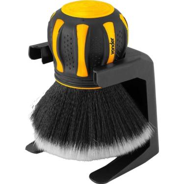 Imagem de Pincel para Detalhamento Automotivo 65mm Cerdas Sintéticas Ultrasoft com Suporte Organizador Vonder