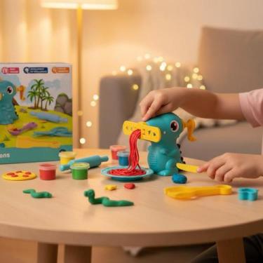 Imagem de Brinquedo Kit Massinha de Modelar Infantil 12 Cores Non-Tóxico Diverti