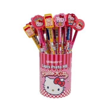 Imagem de Lápis HB com Borracha na ponta Hello Kitty (Pote c/ 30 unidades) Leo&L