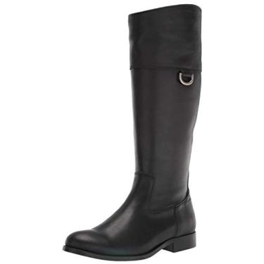 Imagem de Frye Bota feminina de cano alto Melissa D Ring, Preto, 5.5