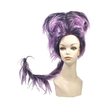 Imagem de Lacey Wigs Peruca de fantasia preta/verde escultura de cabelo