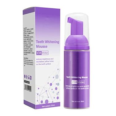 Imagem de dentes espuma branqueadora | Creme dental para remoção intensiva manchas - Espuma Mousse Ultrafina para Clareamento dos Dentes, Limpeza Profunda, 50ml Baok