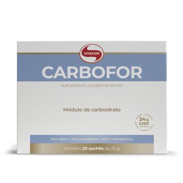 Imagem de Kit 2X: Carbofor Carboidratos 20 Sachês 25g Vitafor 500g