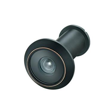 Imagem de TOGU TG1612-3016NG-AB Visor de porta de latão com certificação UL de 220 graus para portas de 1-3/8" a 2-1/6", acabamento em bronze antigo, Tradicional, Deluxe, Classic Matte Black