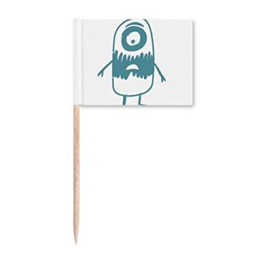 Imagem de Universo Alienígena Monstro Alienígena Criatura Palito Bandeiras Marcador Topper Decoração de Festa