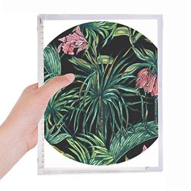 Imagem de Caderno de folhas de flores, folhas de céu escuro, diário de folhas soltas recarregável