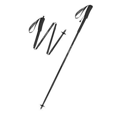 Imagem de C/H Varas de caminhada, mastro de caminhada de fibra de carbono durável com empunhaduras de EVA estendidas, sistema de fecho rápido, aço de tungstênio, ultraleve, expansível, dobrável, dobrável para caminhadas, acampamento