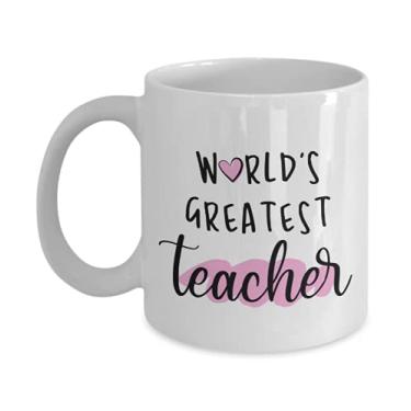 Imagem de Caneca de troféu Greatest Teacher - World's Greatest Teacher - Caneca de café de 325 ml