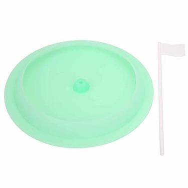Imagem de Putter Disc, copo portátil de silicone verde, todas as direções, ecológico, com bandeira-alvo de plástico para ambientes externos e internos