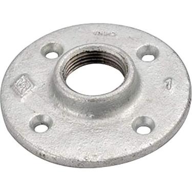 Imagem de Worldwide Sourcing Flange de piso de ferro galvanizado maleável de 3,8 cm (1-1/2 pol.)
