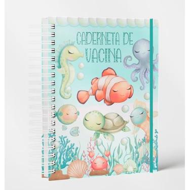 Imagem de Caderneta de vacina menino fundo do mar atualizada 2023