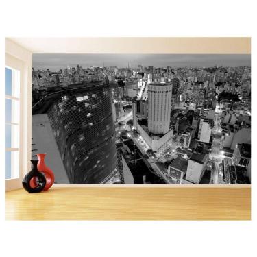 Imagem de Papel De Parede 3D Cidade São Paulo Prédios Céu 3,5M Ncd347