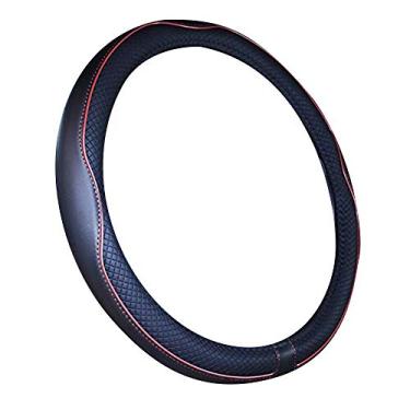 Imagem de Capa para volante de barco de couro microfibra 33-34 cm (vermelho)