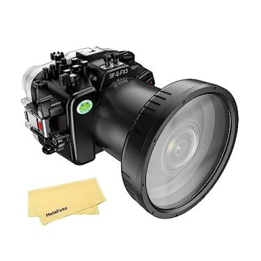 Imagem de Caixa subaquática Seafrogs para Sony FX3 I FX30, [40M/130FT] Caixa impermeável Caixa de mergulho para Sony ILME-FX3 I FX30 24-70 mm F2.8 GM, FE 16-35mm F2.8 GM