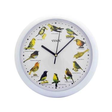 Imagem de Relógio De Parede Em Plástico Pássaros  Yins