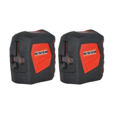Imagem de Kit 2 Nível A Laser 20m Horizontal Vertical Alerta Compensador Amortecimento NL-20 Port...