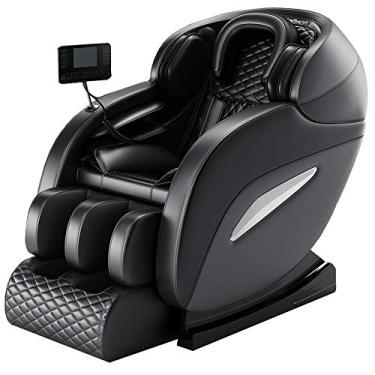 Imagem de Cadeira de massagem com gravidade zero com alongamento de ioga tailandês, tecnologia SL-Track 3D, Shiatsu de corpo inteiro, batida, aquecimento, rolo de pé. Reclinável habilitado para Bluetooth para o