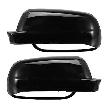 Imagem de A ABSOPRO Tampa do espelho retrovisor NO.3B0857538B Capa de espelho de porta lateral para Volkswagen Jetta 1998-2004 Plástico ABS preto brilhante 1 par