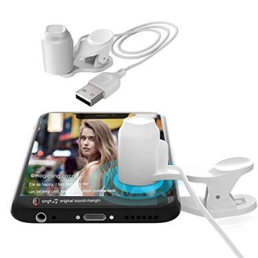 Imagem de kissfee Clicador automático na tela do telefone, dando uma curtida no Tiktok, simulador USB de clique com dedo simulado para jogos, ofertas relâmpago, transmissões ao vivo, tarefas de recompensa -