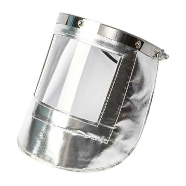 Imagem de Generic Proteção facial de soldagem, resistente ao fogo, acessórios de capuz facial, anti respingo, folha de alumínio, cobertura térmica para vidro de, Tela Transparente