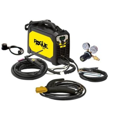 Imagem de ESAB 0700500073 ROGUE ET 200IP PRO TIG and Stick Sistema de soldagem, partida de alta frequência, design IP23S, compacto, leve, controle de fator de potência, recurso de pulso de até 500Hz