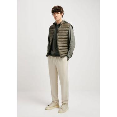 Imagem de Calça Masculina Reta Em Linho - Hering, 042, Bege