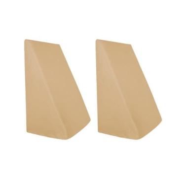 Imagem de Kit 2 Capas para Triângulo Malha 100% Algodão Nude Arrumadinho Enxovai