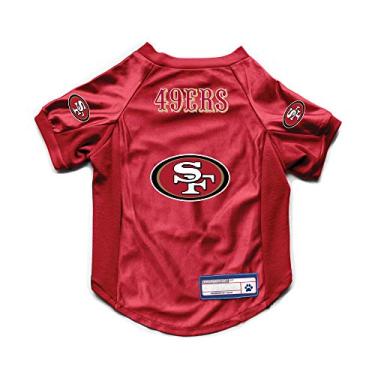 Imagem de Littlearth NFL San Francisco 49ers Camiseta elástica para animais de estimação, cor do time, grande