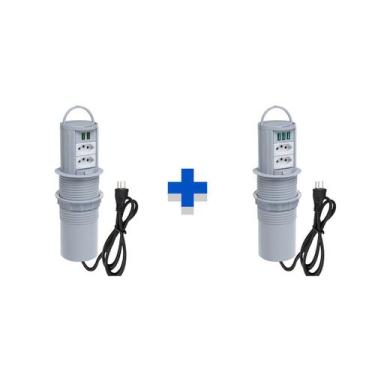 Imagem de Kit Torres De Tomadas Manual Alça 2 Tom 20A 2 e 3USB 5.2A - CONNECT CA