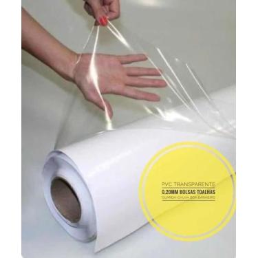 Imagem de Plastico Transparente Pvc Cristal 0,20 Mm Com 5 Mts - Prime Ateliê