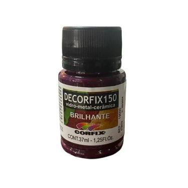 Imagem de Tinta Decorfix 150 Brilhante 37ml 444 Laca Magenta Corfix