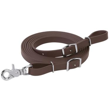 Imagem de Weaver Leather Brahma Webb Trail Gear Trail Rein, marrom, 1,6 cm x 3,5 m