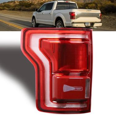 Imagem de Goopool Luzes traseiras compatíveis com Ford F150 F-150 2015 2016 2017 lado esquerdo do motorista com lâmpada traseira esquerda de ponto cego (módulo não incluído) # HL3Z13405D FL3Z13405F