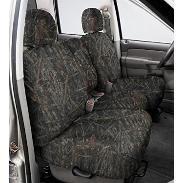 Imagem de Covercraft Capas de assento para banco dianteiro com ajuste personalizado - tecido de poliéster, marrom oculto