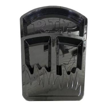 Imagem de Petisqueira de Plástico Lápide RIP Halloween - Extra Festas, PRETO