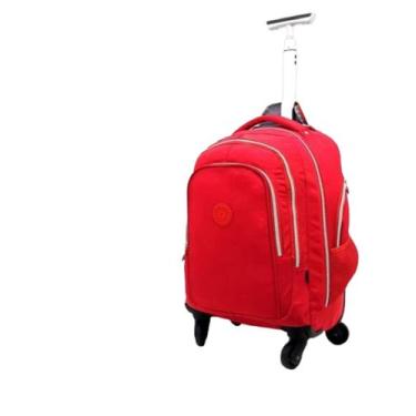 Imagem de Mochila De Rodinha Grande Mochilete De Bordo Viagem - vozz, Vermelho